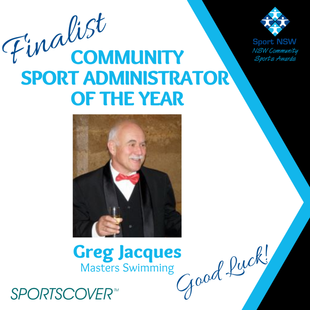 Greg finalist Sport NSW community sports awards 2021